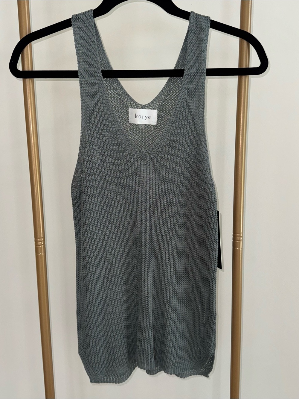 Korye Women's Gray Knit Tank Top